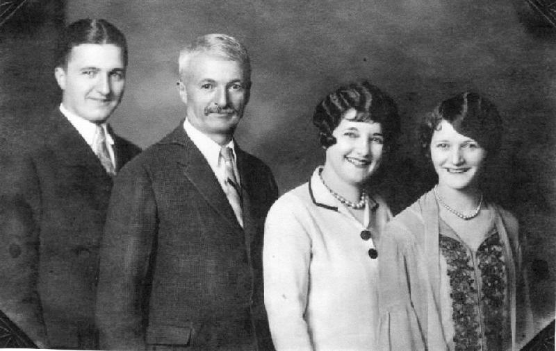 Louis, Joe, Kathryn, and Anna Merlo Family From left to right, Louis Merlo (son), Joe Merlo (father), Kathryn Merlo (daughter), and Mary Ann Merlo (daughter).